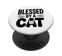Blessed By A Cat PopSockets PopGrip Adesivo