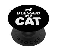 Blessed By A Cat PopSockets PopGrip Adesivo