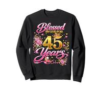 Blessed by God for 45 Years Old Women 45th Birthday Queen Felpa