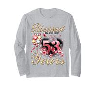 Blessed by God for 53 Years Old Women 53rd Birthday Queen Maglia a Manica