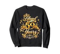 Blessed by God for 59 Years Old Women 59th Birthday Queen Felpa