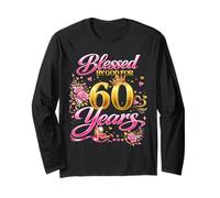 Blessed by God for 60 Years Old Women 60th Birthday Queen Maglia a Manica