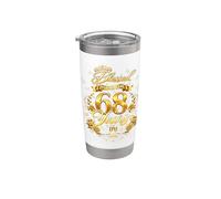 Blessed by God for 68 Years Old Women 68th Birthday Queen Bicchiere termico in acciaio inox doppia parete