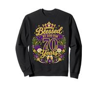Blessed by God for 70 Years Old Women 70th Birthday Queen Felpa