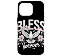 Blessed Forever Dove Floreale Christian Streetwear Custodia per iPhone 16 Pro
