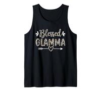 Blessed Glamma Grandma Grandmother Cute Leopard Mothers Day Canotta