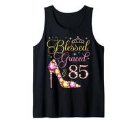Blessed Graced & 85 Anni 85° Compleanno Donna Queen Bday Canotta