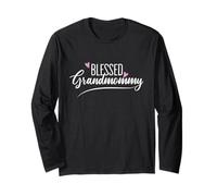 Blessed Grandmommy Grandma Grandmother Heart Mothers Day Maglia a Manica