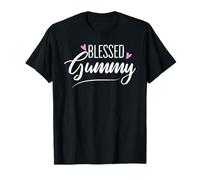Blessed Gummy Grandma Grandmother Womens Heart Mothers Day Maglietta