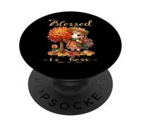 Blessed Is Best Autunno & Autunno Harvest Carino Vintage Ragazza PopSockets PopGrip Adesivo