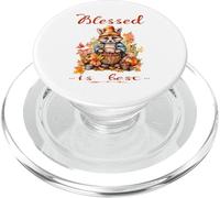 Blessed Is Best Christian Autunno & Autunno Carino Vintage Racoon PopSockets PopGrip per MagSafe