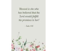 Blessed Is She Notebook - Wildflower Design | 100 Pages | 6 x 9 | Bible Verses on Each Page