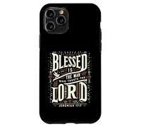 Blessed Is The Man Who Trusts The Lord T-Shirt Dio Custodia per iPhone 11 Pro