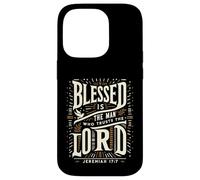 Blessed Is The Man Who Trusts The Lord T-Shirt Dio Custodia per iPhone 14 Pro