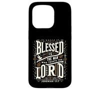 Blessed Is The Man Who Trusts The Lord T-Shirt Dio Custodia per iPhone 15 Pro