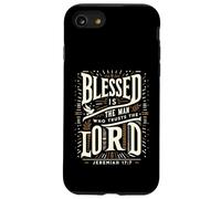 Blessed Is The Man Who Trusts The Lord T-Shirt Dio Custodia per iPhone SE (2020) / 7/8
