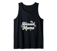 Blessed Mama Script Tipografia Inspirational Citazione Design Canotta