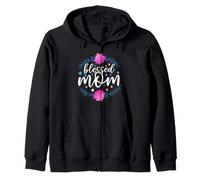 Blessed Mom Flower Cute Mothers Day for Mommy Felpa con Cappuccio