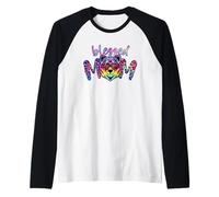 Blessed Mom Leopard Graphic for Women Rainbow Mama BAER Maglia con Maniche Raglan