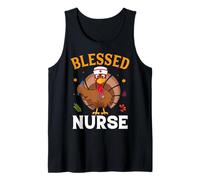 Blessed Nurse Funny Thanksgiving Thankful for Family Canotta