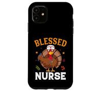 Blessed Nurse Funny Thanksgiving Thankful For Family Custodia per iPhone 11