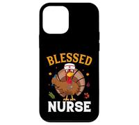 Blessed Nurse Funny Thanksgiving Thankful For Family Custodia per iPhone 12 mini