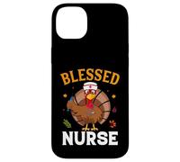 Blessed Nurse Funny Thanksgiving Thankful For Family Custodia per iPhone 14 Plus