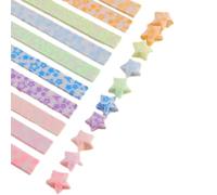 Blessed Star Paper - Shiny Fluorescence Folding Strips, Multicolor Fold