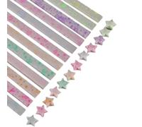 Blessed Star Paper - Shiny Fluorescence Folding Strips, Multicolor Fold