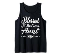 Blessed To Be Called Aunt Flowers Funny Mother's Day Canotta