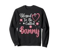 Blessed To Be Called Bammy Flower Heart Cute Mother's Day Felpa