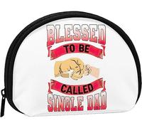 Blessed To Be Called Dad Women And Girls Cute Fashion Coin Purse Wallet Bag Change Pouch Key Holder