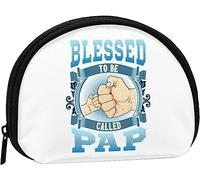 Blessed To Be Called Dad Women And Girls Cute Fashion Coin Purse Wallet Bag Change Pouch Key Holder