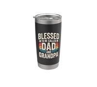 Blessed To Be Called Daddy And Grandpa Bicchiere termico in acciaio inox doppia parete