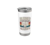 Blessed To Be Called Daddy And Grandpa Bicchiere termico in acciaio inox doppia parete