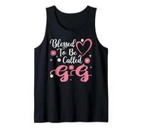 Blessed To Be Called GG Flower Heart Cute Mother's Day Canotta