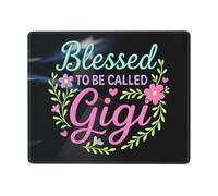 Blessed To Be Called Gigi Tappetini per Il Mouse Antiscivolo Mousemat Bordo Cucito Tappetino Mouse per Laptop Ufficio Computer 25X30Cm