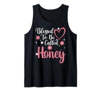Blessed To Be Called Honey Flower Heart Cute Mother's Day Canotta