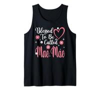 Blessed To Be Called Mae Mae Flower Heart Cute Mother's Day Canotta
