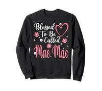 Blessed To Be Called Mae Mae Flower Heart Cute Mother's Day Felpa