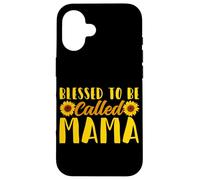Blessed To Be Called Mama Girasole Famiglia Genitore Donne Custodia per iPhone 16