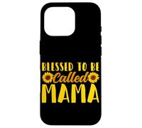 Blessed To Be Called Mama Girasole Famiglia Genitore Donne Custodia per iPhone 16 Pro