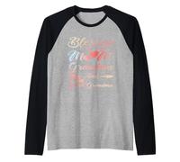 Blessed To Be Called Mom Grandma And Great Grandma Maglia con Maniche Raglan