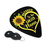 Blessed To Be Called Plettro per chitarra Sunflower Set da 6 pezzi per chitarra acustica, chitarra elettrica, basso, ukulele - sottile, medio e spesso