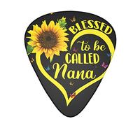 Blessed To Be Called Sunflower Plettri per chitarra Set da 12 pezzi per chitarra acustica, chitarra elettrica, contrabbasso, ukulele
