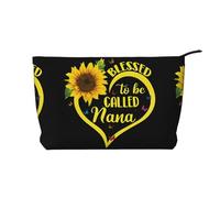 Blessed to Be Callled - Borsa per il trucco multifunzionale in velluto a coste con chiusura a cerniera, 22 x 7 x 17 cm, per viaggi, campeggio, vacanze, fitness, Nero , Taglia unica