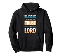 Blessed Trust The Lord Jesus Bible Verse Shirt Felpa con Cappuccio