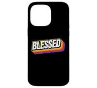 Blessed Vintage 70s Retro Christian Encouragement Custodia per iPhone 14 Pro Max
