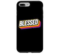 Blessed Vintage 70s Retro Christian Encouragement Custodia per iPhone 7 Plus/8 Plus