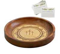 Blessing Bowls for Prayer, Offering Bowl Prayer Decor, Religious Home Decoration, Christmas Prayer Decor, Religious Offering Bowl, Wooden Prayer Bowls for Congregation, Home Religious Prayer Bowl